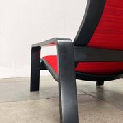 Mid-century modern Pulkka lounge chair by Ilmari Lappalainen for Asko, Finland, 1960s.