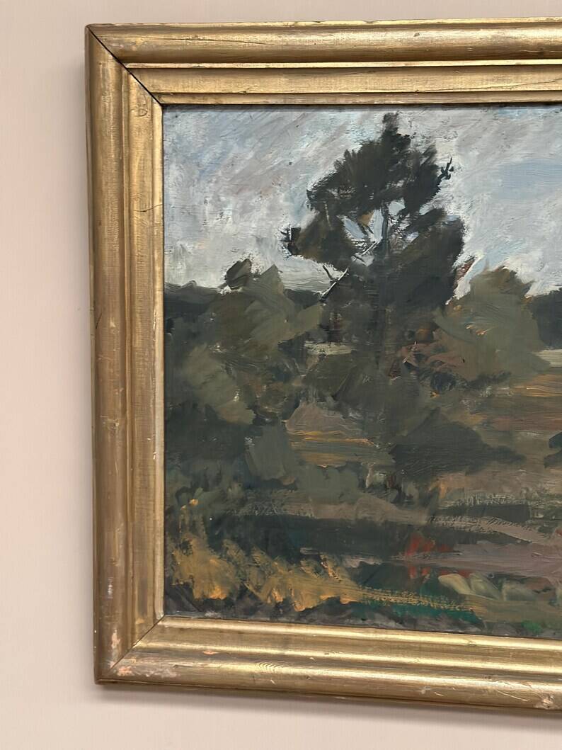 Original Swedish Oil on Canvas – "Landscape" by Tornqvist – Signed – Dated 1932 – Framed