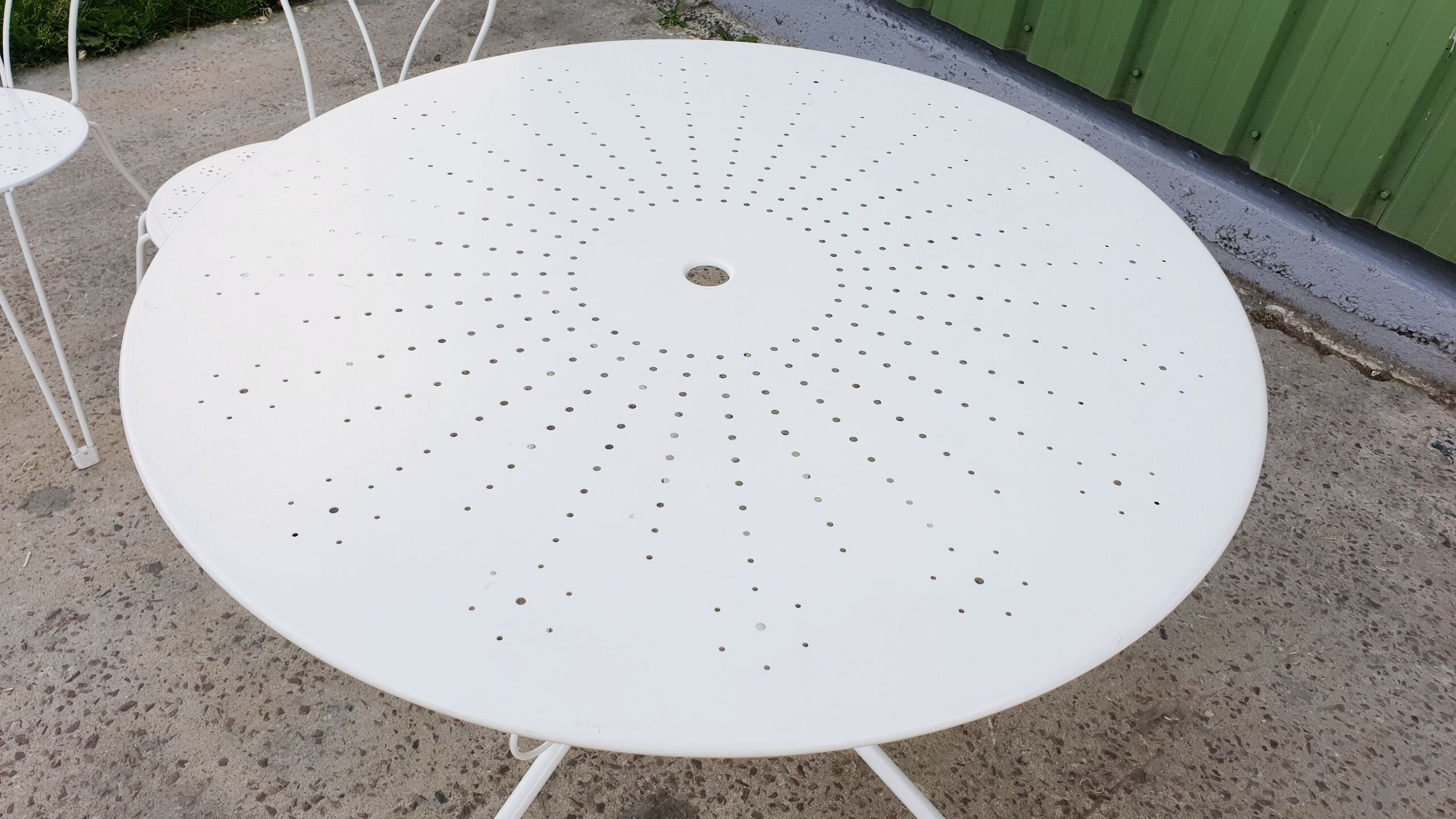 Wrought iron garden furniture