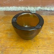 Antique Ashtray Glassware BRUSH Old Rouen Molded Glass France Vintage