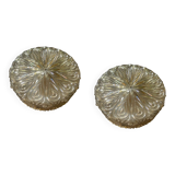 Crystal Glass Sconces Set of 2 /Wall lights by Staff Germany 1970’s