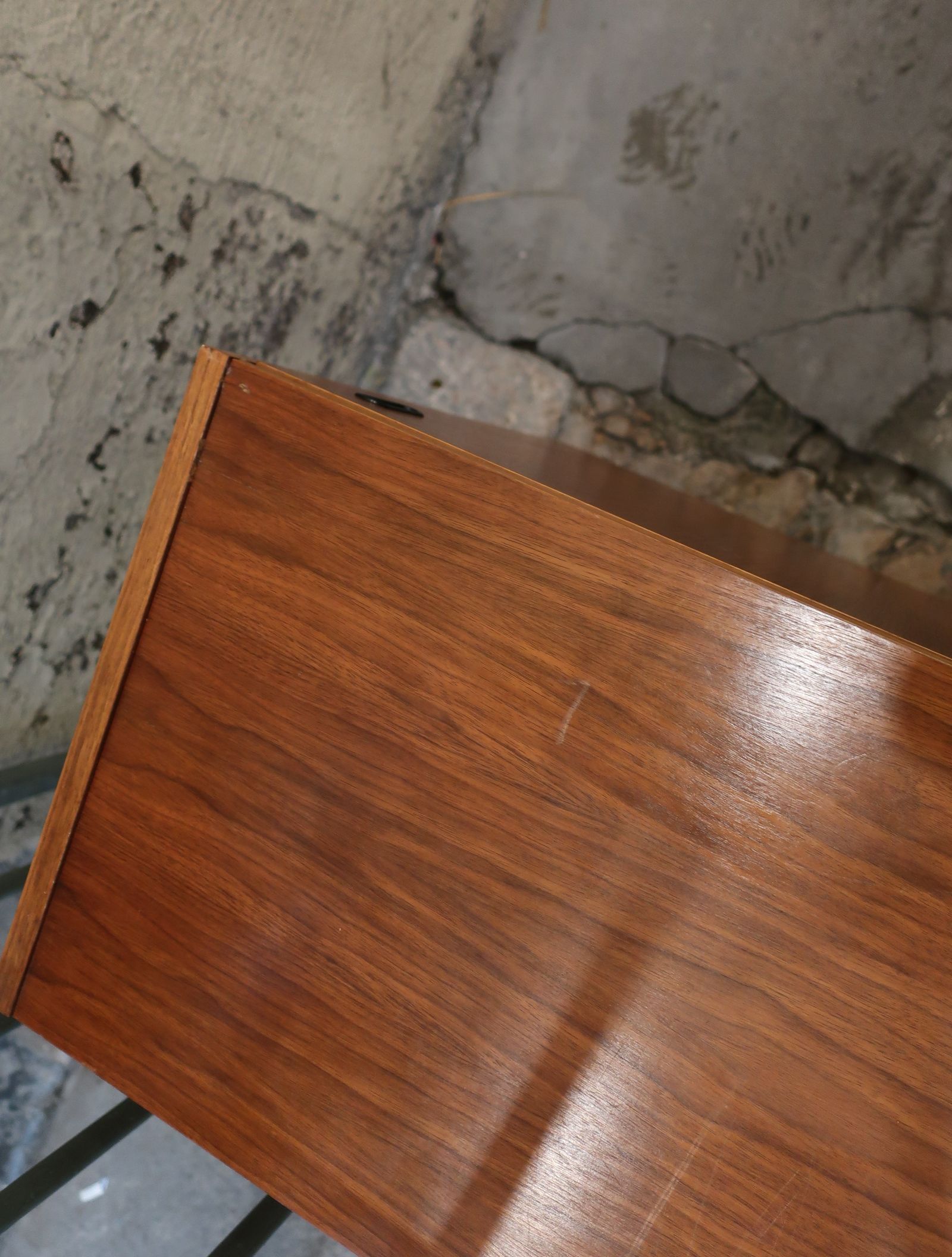 60s teak sideboard 2 sliding doors