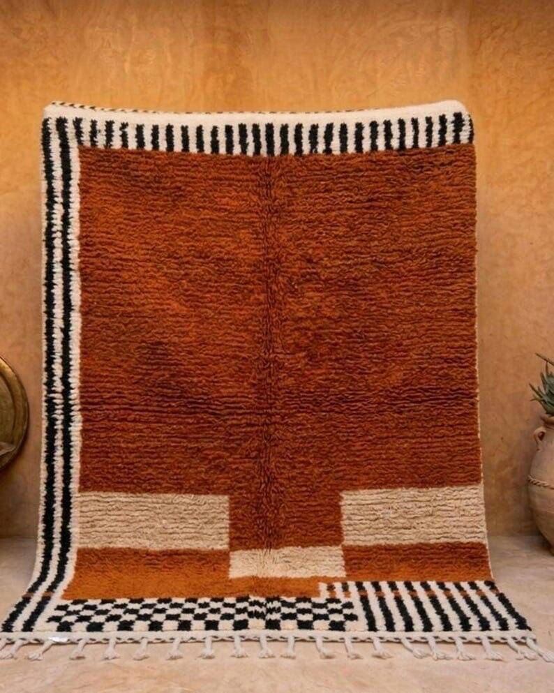 Handmade traditional pure wool Berber rug 1.5/2.5 m