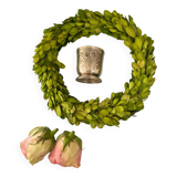 Antique silver-plated egg cup