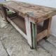 Old carpenter's workbench 2m40 in beech