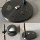 Lampe vintage 1960 eyeball acier brossé - 44 cm