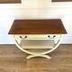 Vintage Style Directoire Console Table / Patinated Centre Table - Legs in