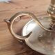 Pair of brass candle holders