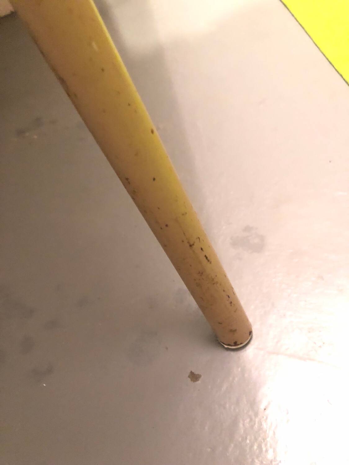 1960 VINTAGE DESK FORMICA METAL TUBING 4 DRAWERS