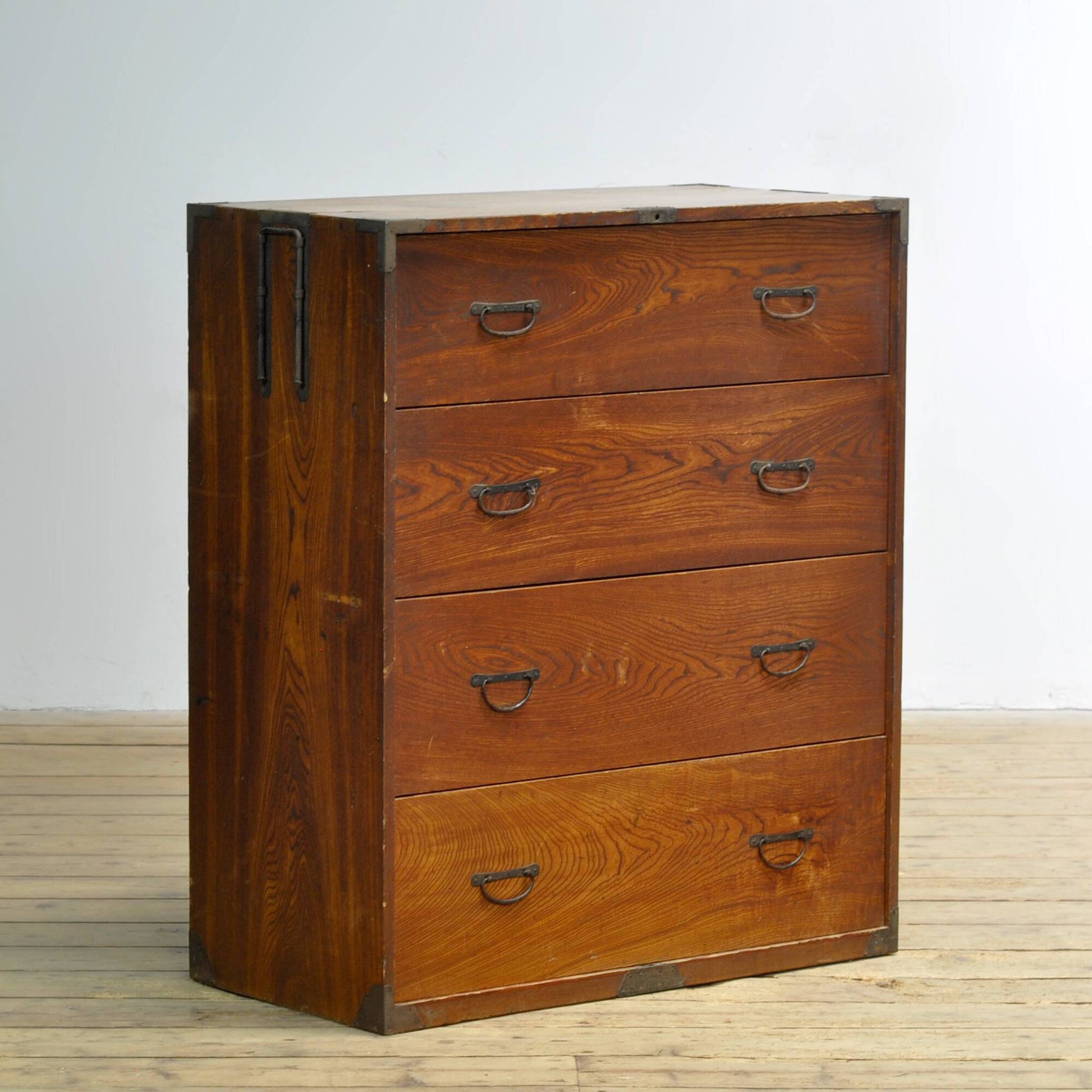 Japanese Tansu chest of drawers, circa 1870