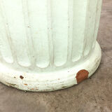 Vintage painted terracotta column
