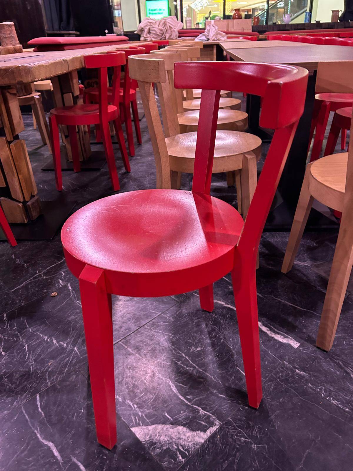 Thonet Original Red Chairs