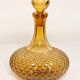 Mid-century yellow glass bottle with stopper, Italy, 1960s