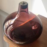 Plum glass lamp base