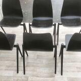 Set of 6 Dutch design and vintage chairs S22