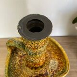 Enamel hand candle holder