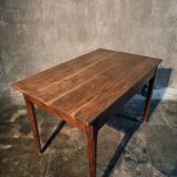 Antique French oak table, 19th century.