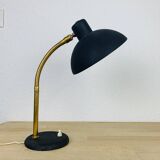 Vintage 50s brass and black lamp