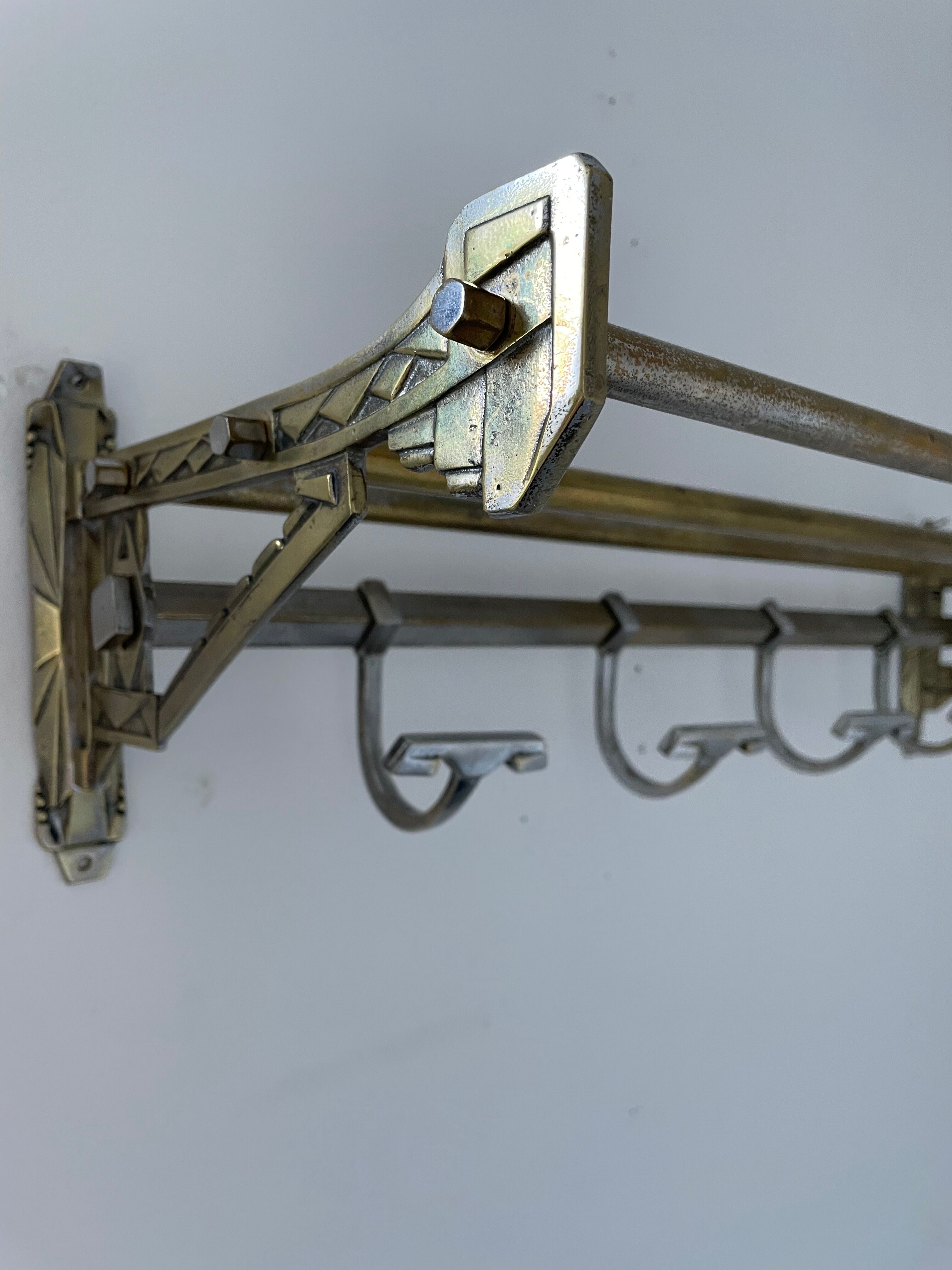 Art Deco coat racks / luggage racks