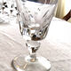 10 verres à vin en cristal taillé Saint Louis