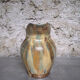 Glazed stoneware pitcher