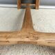 Farmhouse coffee table raw oak natural shade