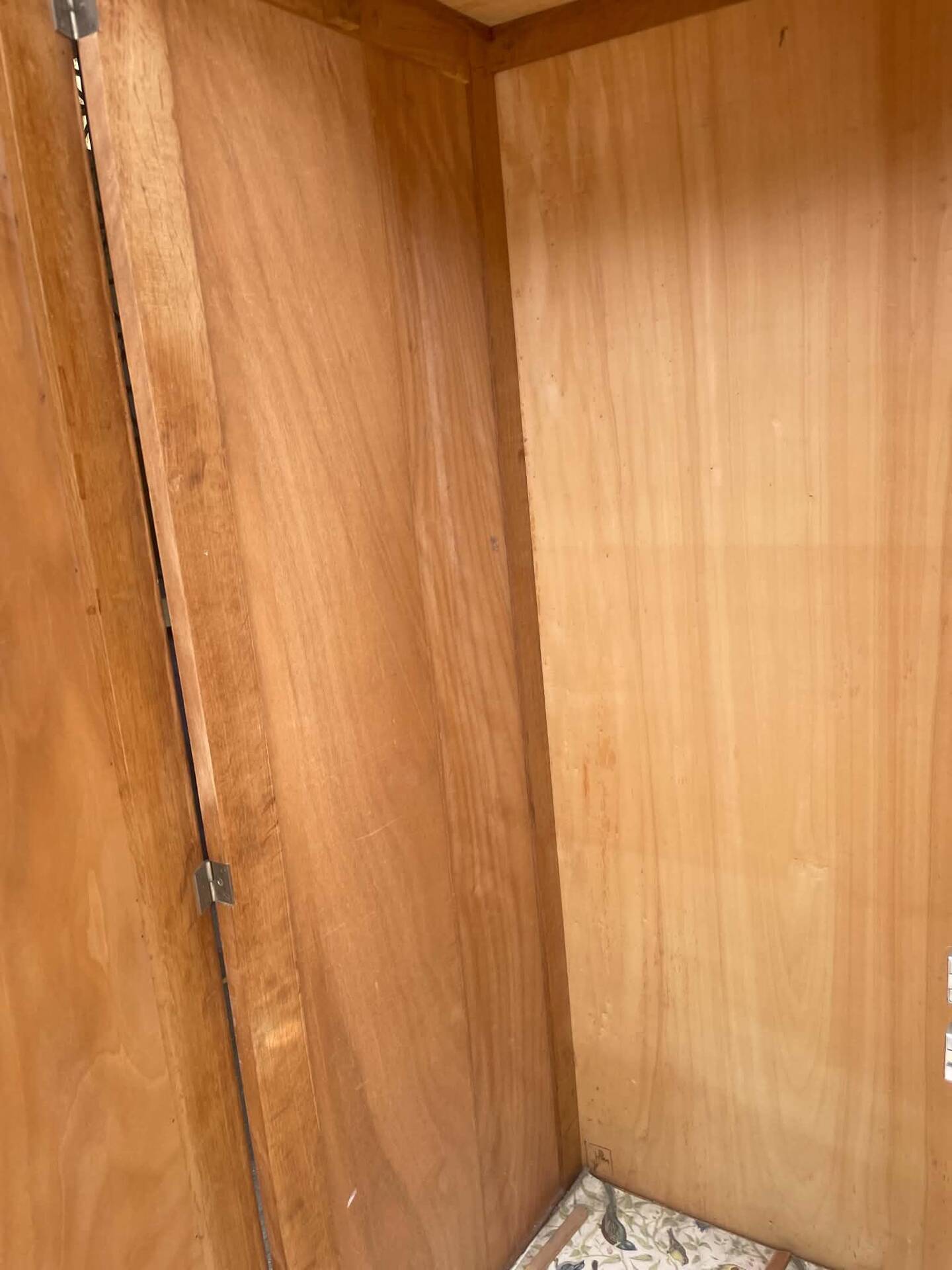 Art Deco wardrobe on wheels