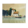 Oil painting on canvas of the old port of Honfleur signed Alain Huin.
