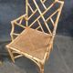 Vintage rattan armchair Italian work