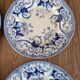 Set of 4 flat plates Creil & Montereau model Flora