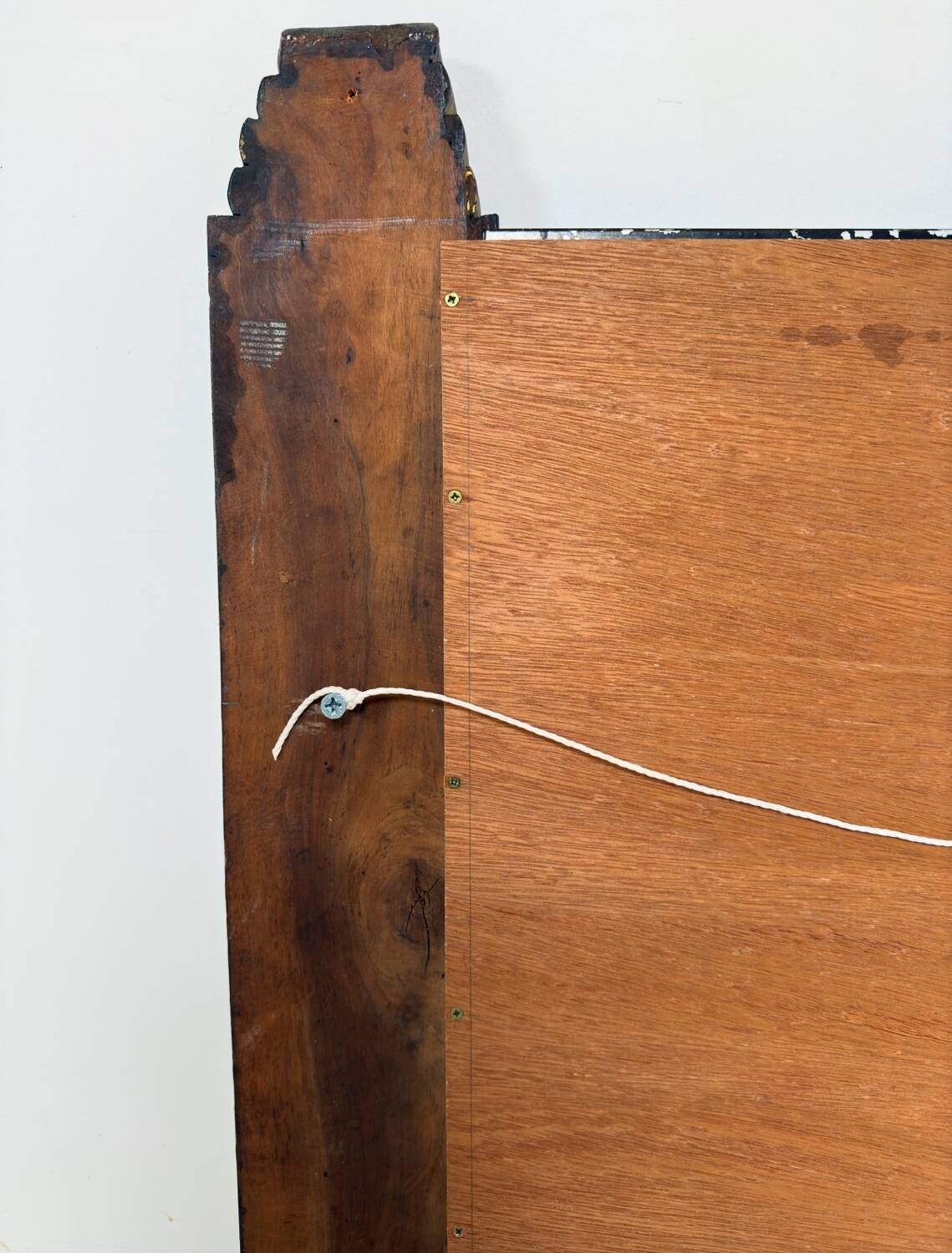 Art Deco style mirror in carved wood