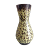 Vase en ceramique vert olive Fat Lava, vintage années 60/70