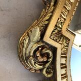 Gilded wooden mirror Regency style 54 x 95 cm