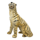 Ceramic hand painted leopard, 1960s Italy