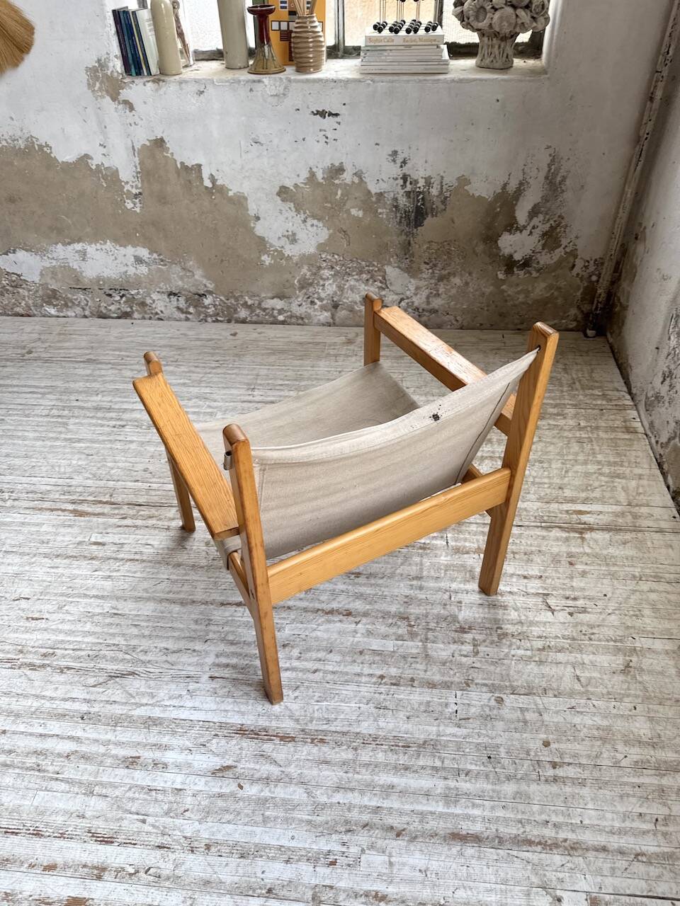 Safari chair in pine by Rold Rastad and Adolf Relling, 1960.