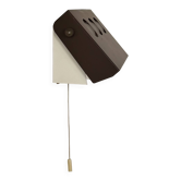 Applique vintage orientable, métal peint marron, Danemark, 1970