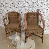 Wicker armchair