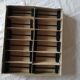 Set of 12 black twisted wrought iron knife holders from the 50s