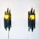 Brutalist Wall Lamps By Marcel Fantoni For Fantoni Studio Firenze, Italy 1960S