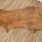 Brutalist free form coffee table in solid elm 1970