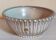 Vintage fluted enameled earthenware potter's salad bowl