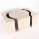Coffee table in faux marble