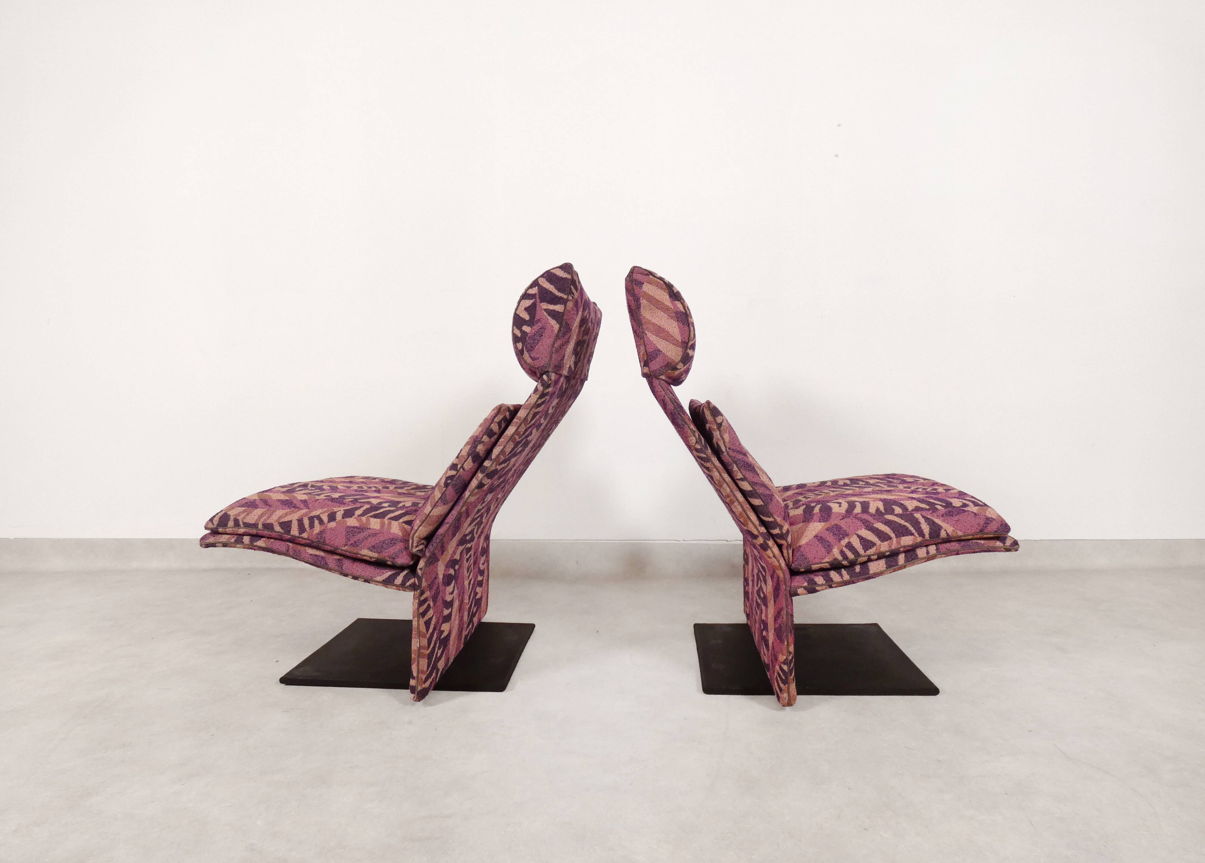 Saporiti chairs in Missoni fabric