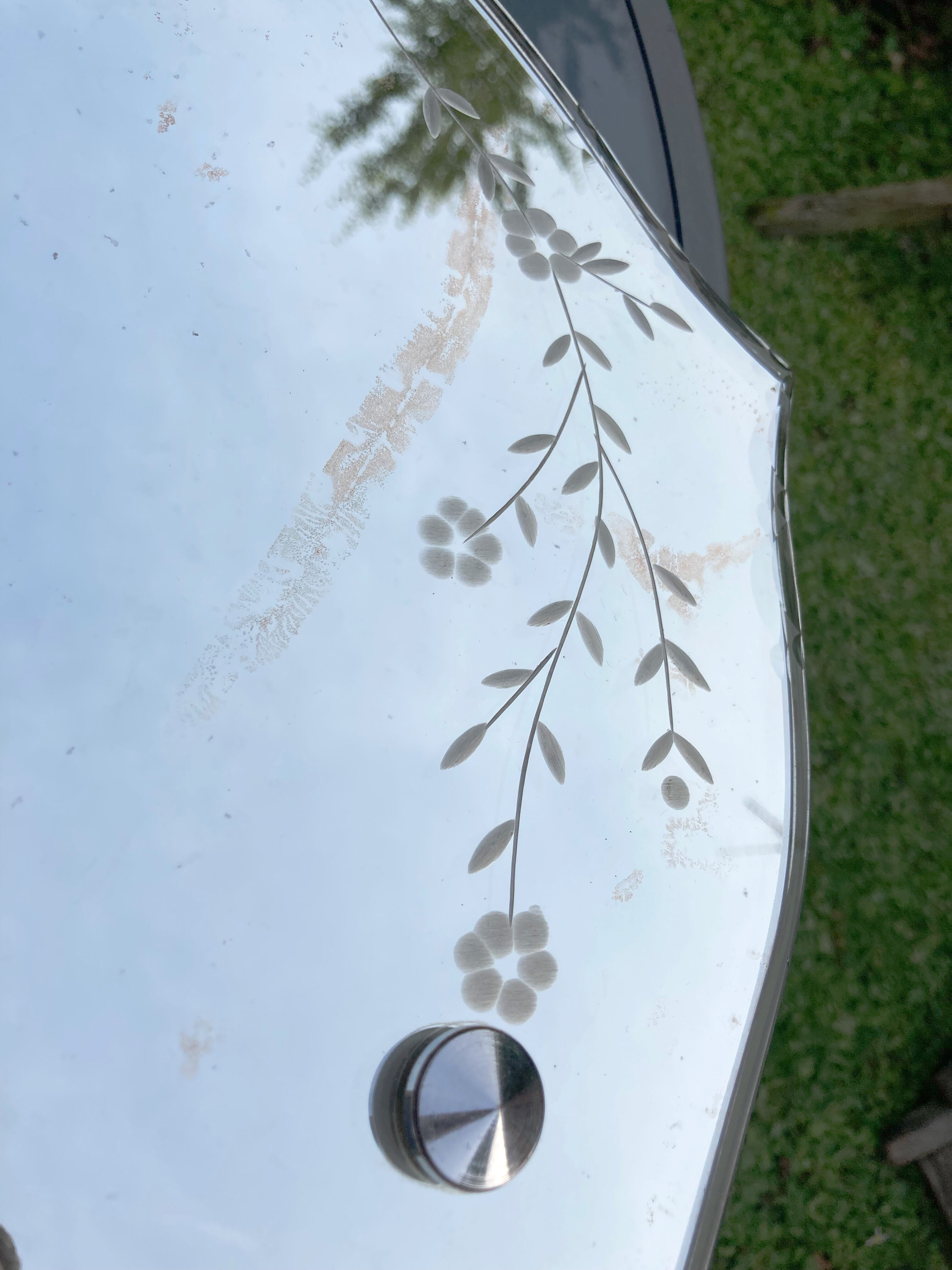 Antique chiseled mirror 60 X 40cm