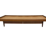 Vintage mid century daybed teak design with drawers