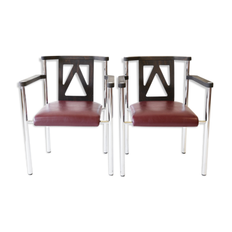 Lot de 2 fauteuils Kusch & CO Sitzmobelwerke, Allemagne, 80S.