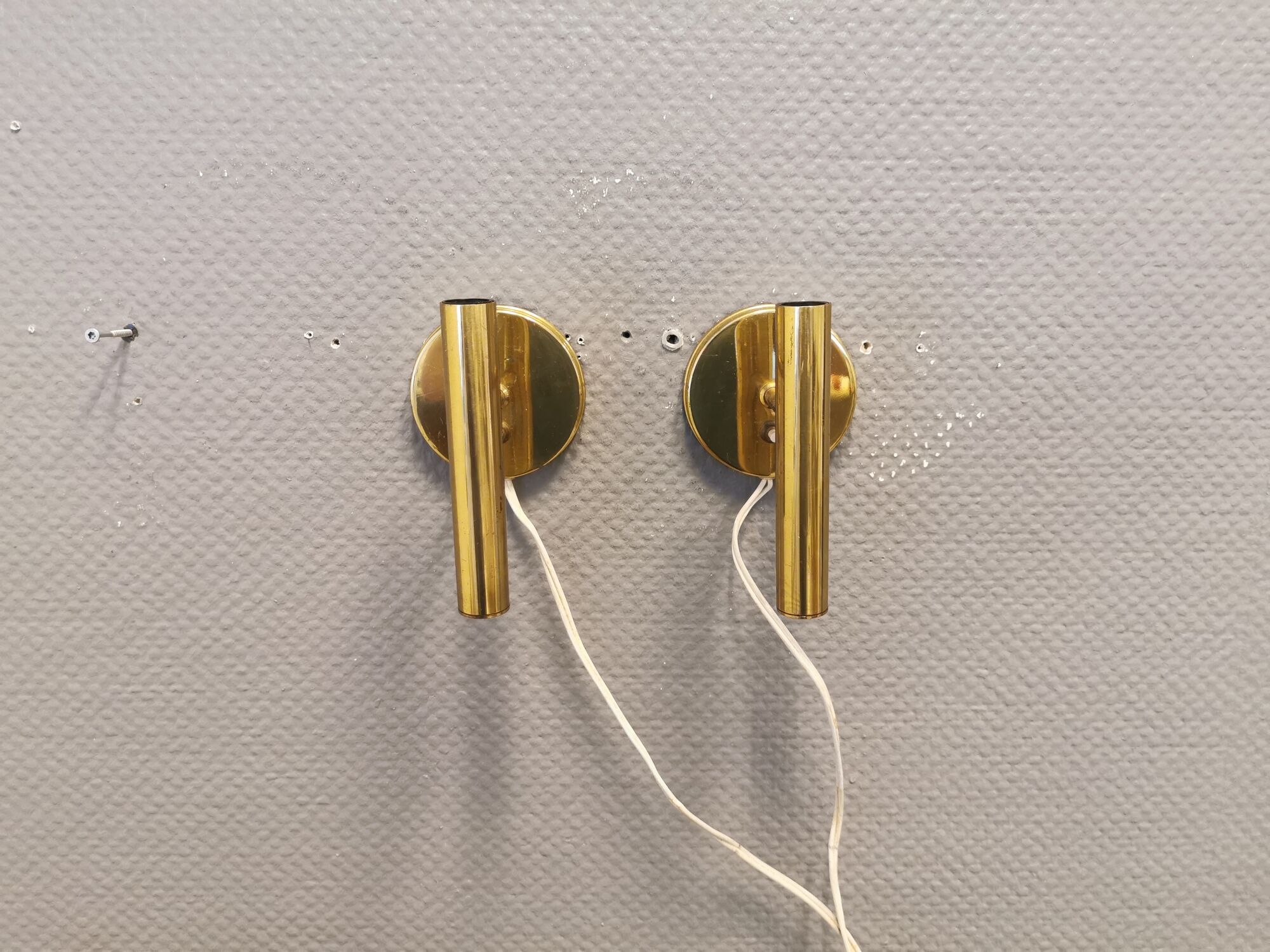 A set of wall lamps from the 70s, designed by Svend Mejlstrøm, for MS Lighting Denmark.