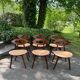 Ensemble de 6 chaises en teck par Ejvind A. Johansson - Modèle 84, Danemark, 1961