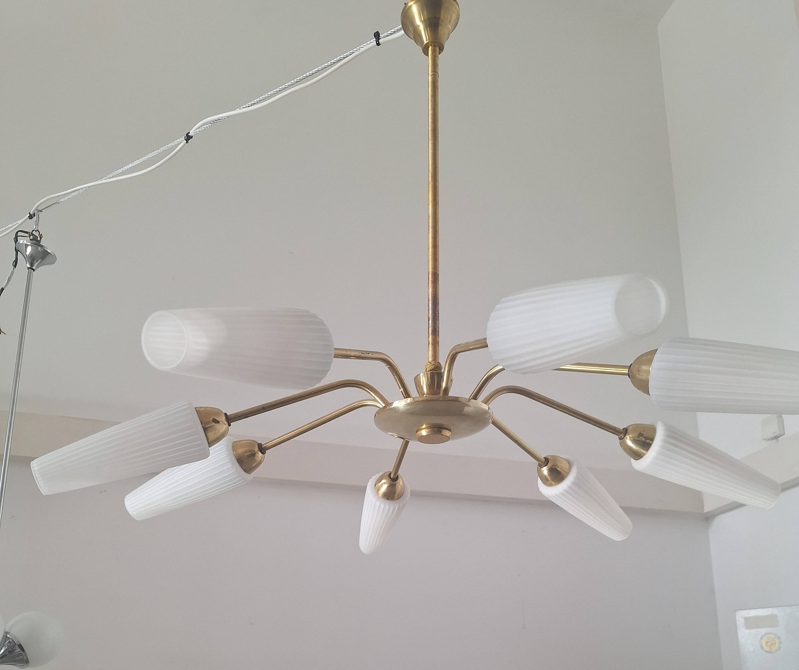 Sputnik Leuchte 50er 60er 70er