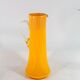 Art Nouveau lemonade service pitcher and 6 hand-painted glasses in bohemian glass early 20th century